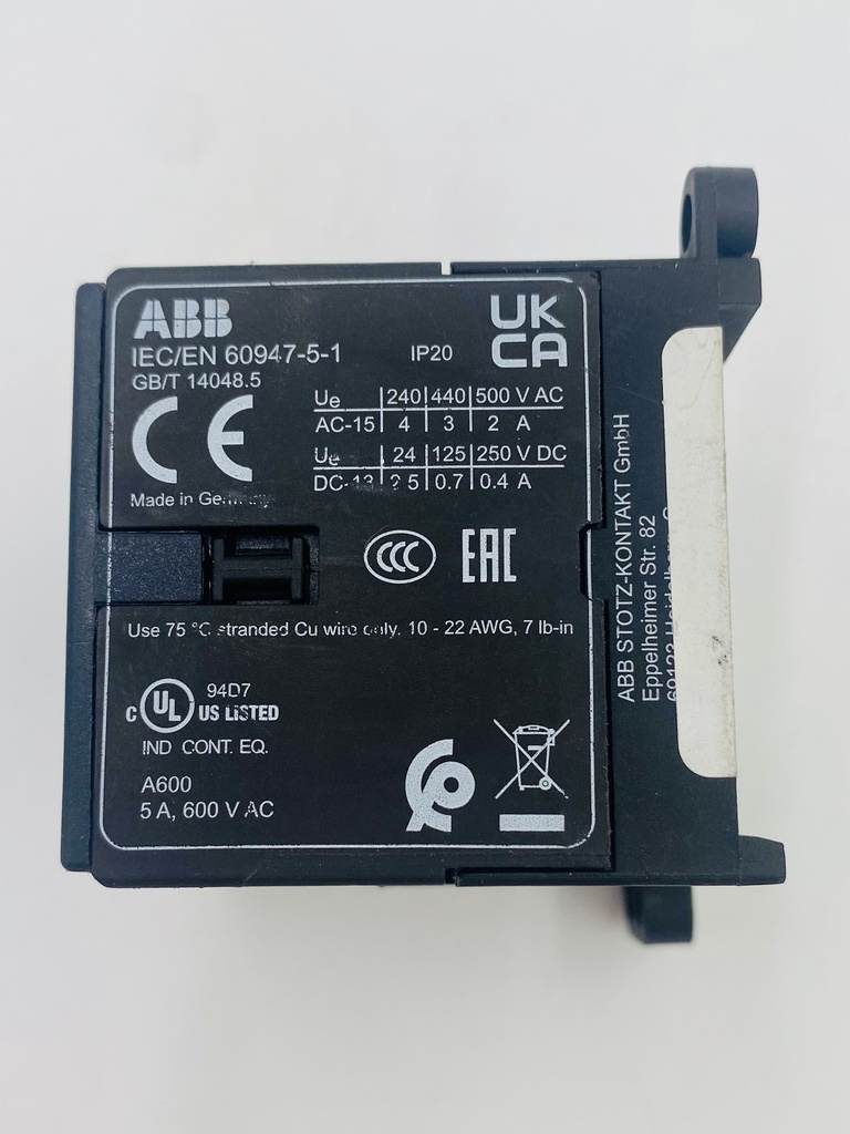 CONTACTOR  MINI CONTACTOR AUXILIAR 110 VAC (2NA+2NC)