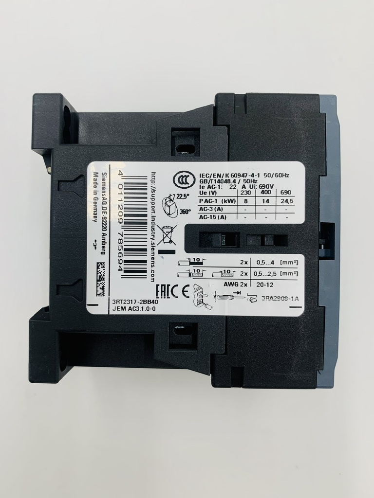 CONTACTOR 4P DC-24V 12A SIEMENS (3RT2317-2BB40)