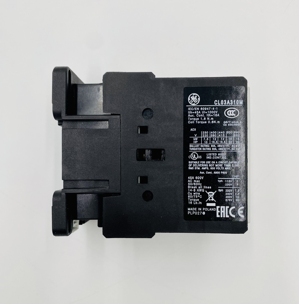 CONTACTOR BOB 220 VCA 3P: 25A 1NA GE PC 03 (Calimport) 