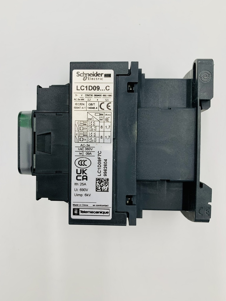 CONTACTOR SCHNEIDER BOBINA 110V  AC (LC1D09) (CANNY, KAS)