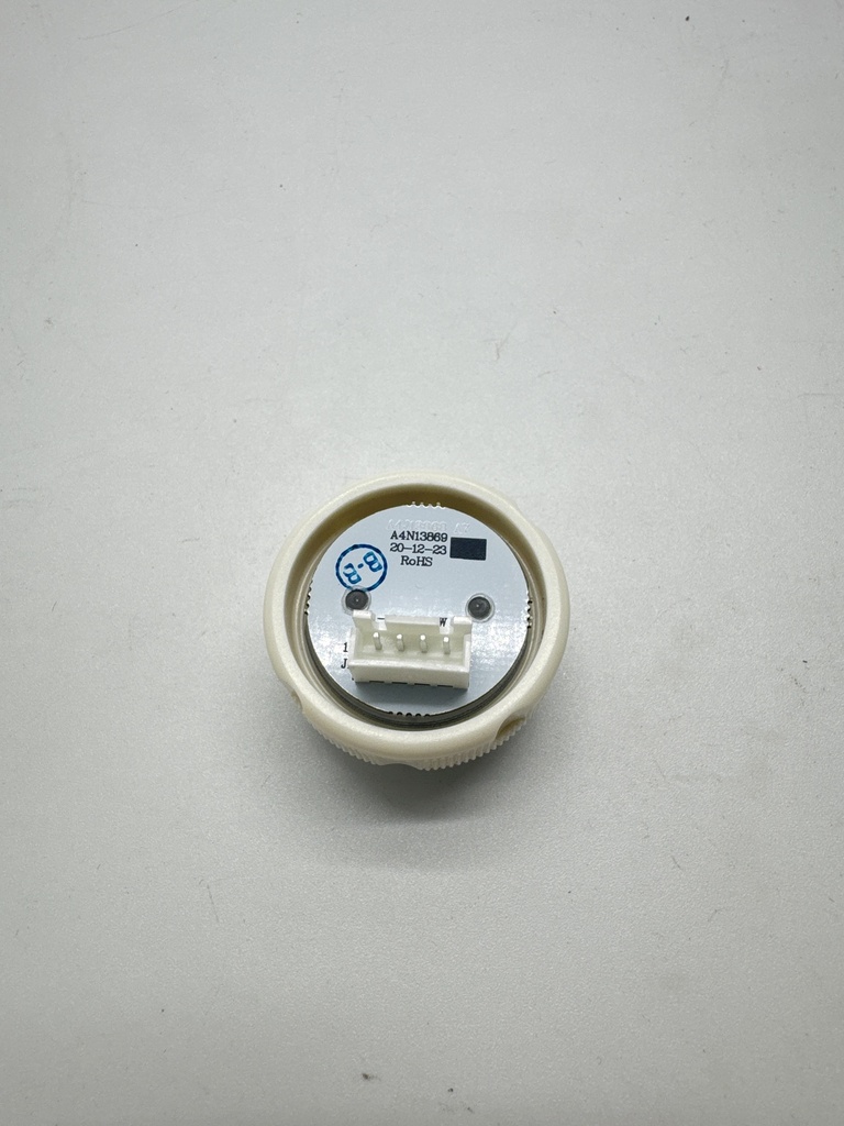 BOTON PULSADOR KA205 LISO DE CABINA REDONDO/LED AZUL
