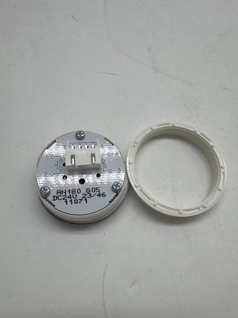 BOTON PULSADOR REDONDO CABINA  LED AZUL Nº 9
