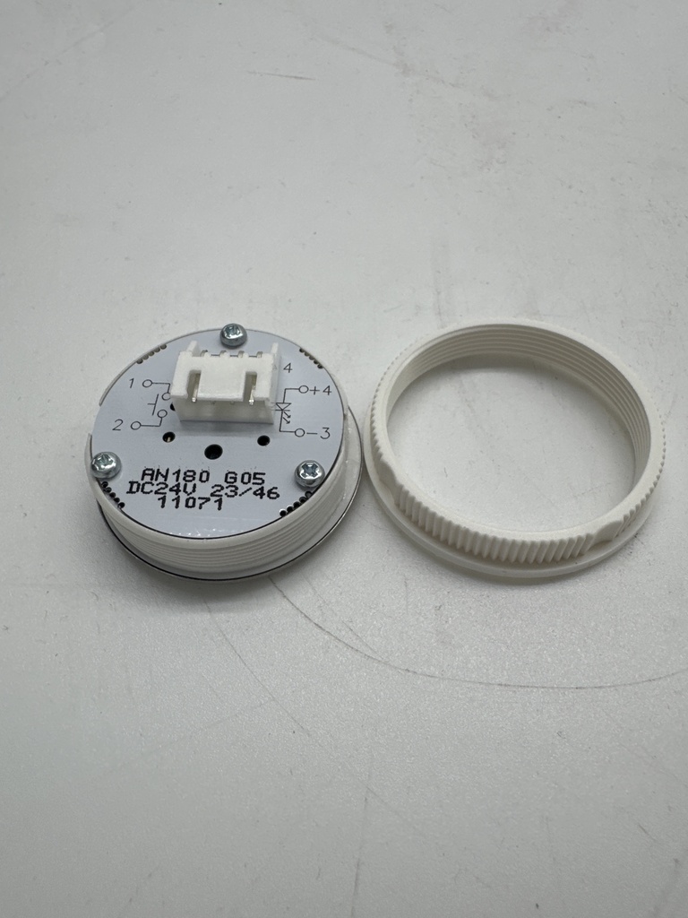 BOTON PULSADOR REDONDO CABINA  LED AZUL Nº 17