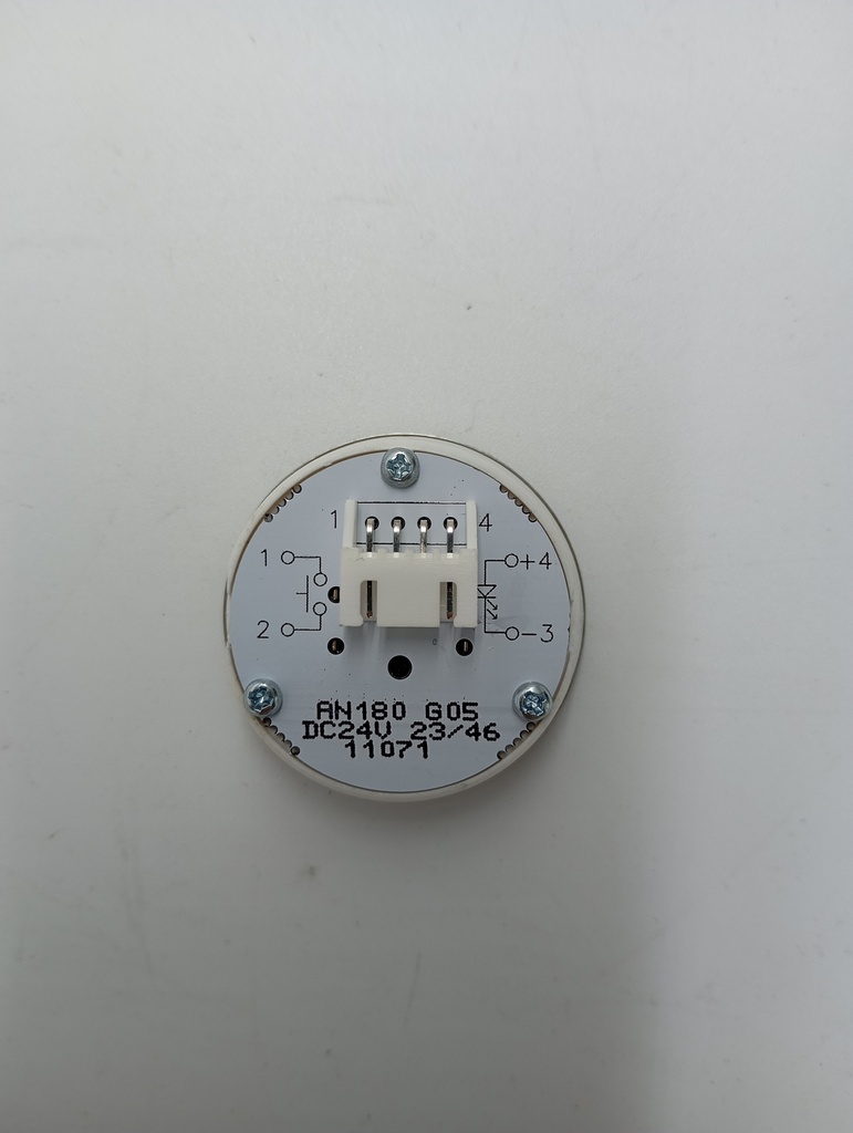 BOTON PULSADOR REDONDO CABINA  LED AZUL Nº 18