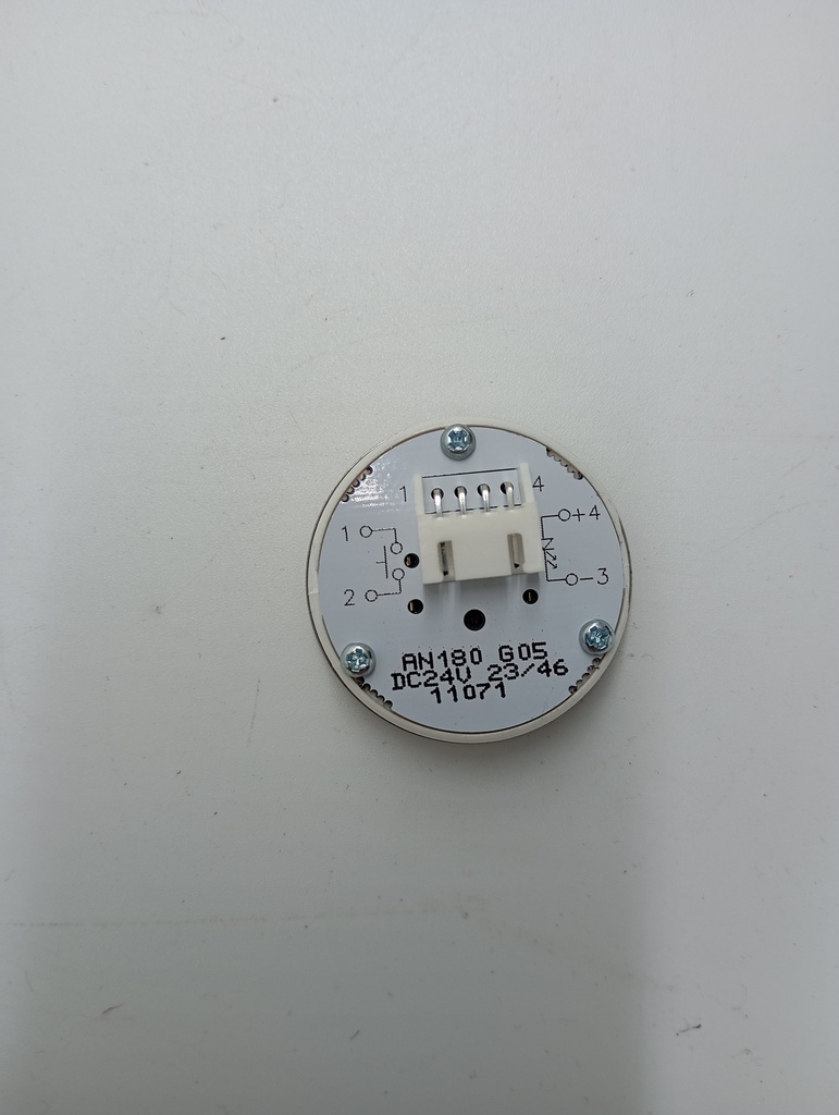 BOTON PULSADOR REDONDO CABINA  LED AZUL Nº 10