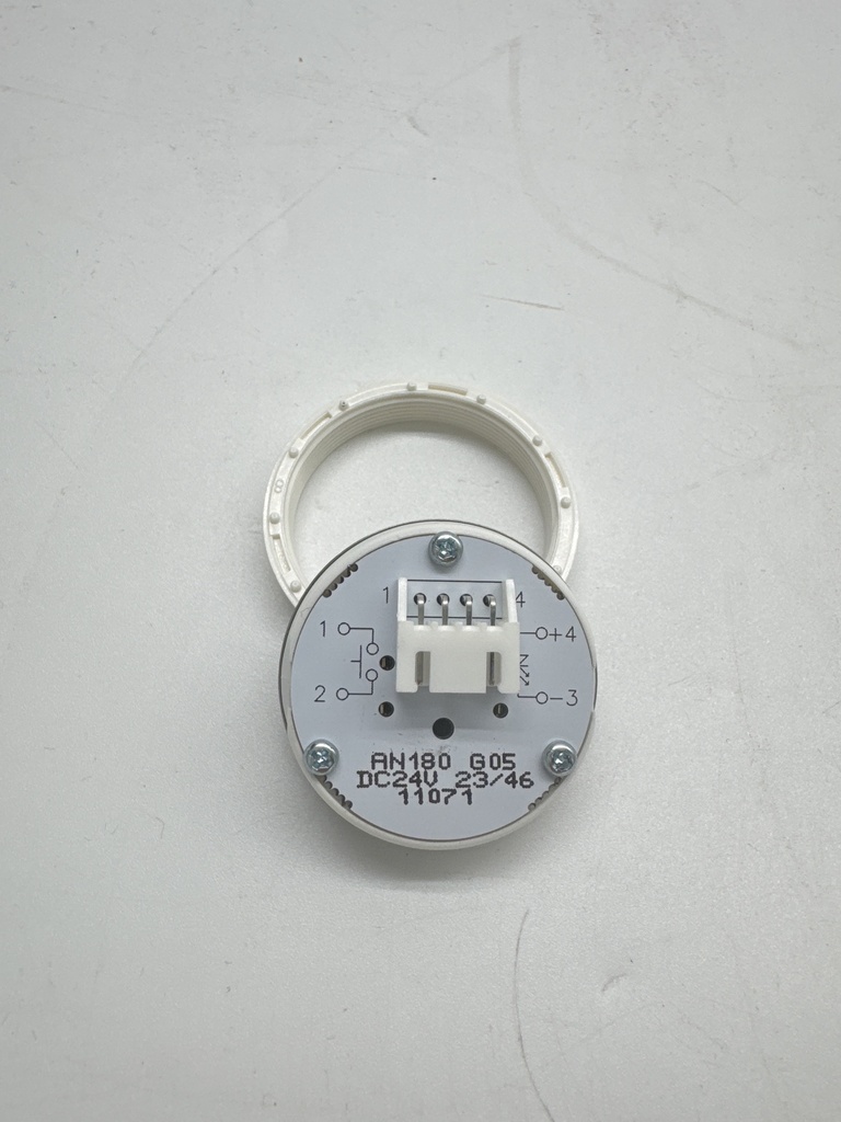 BOTON PULSADOR REDONDO CABINA  LED AZUL Nº 12