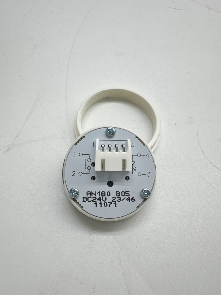 BOTON PULSADOR REDONDO CABINA  LED AZUL Nº 8