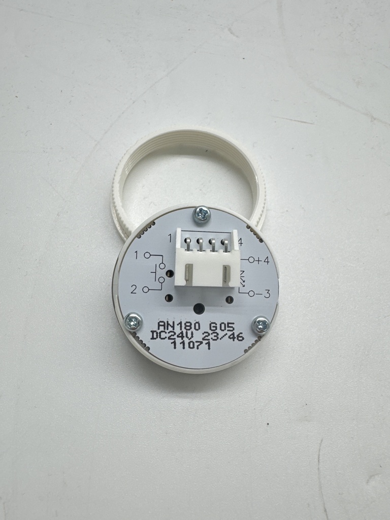 BOTON PULSADOR REDONDO CABINA  LED AZUL Nº 6