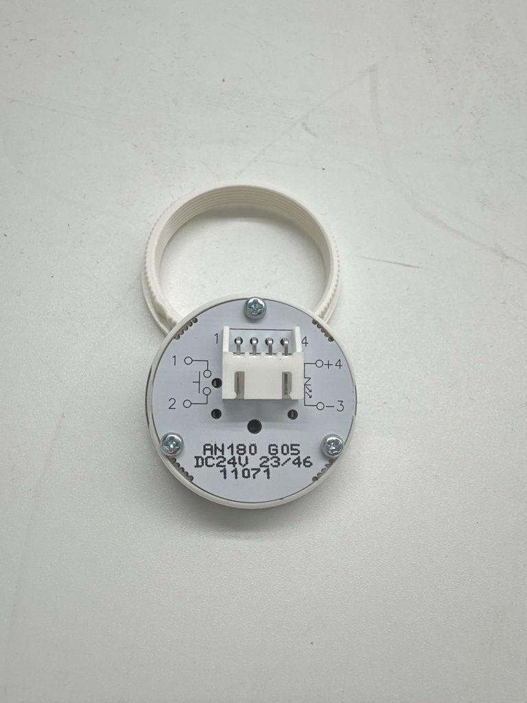 BOTON PULSADOR REDONDO CABINA  LED AZUL Nº 22