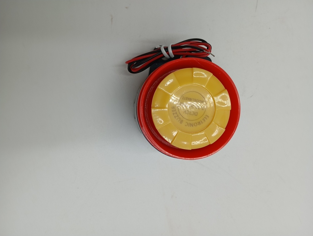 ALARMA/BUZZER/SIRENA DC 12V 0.2A>110DB PS-126
