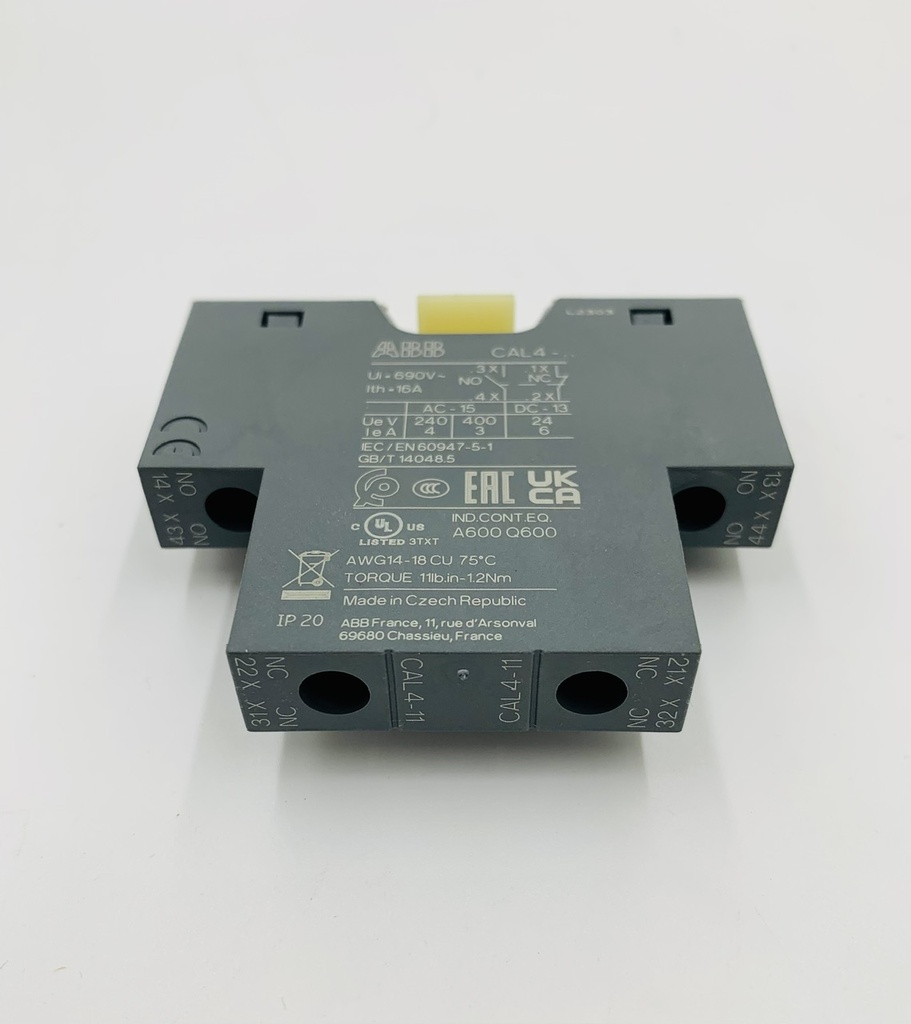 BLOQUE AUX LATERAL ABB 1NA+1NC (CLP)