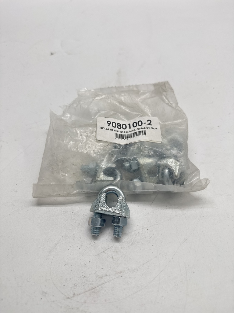 BOLSA DE 8 SUJETAC.PARA CABLE DE 8MM   