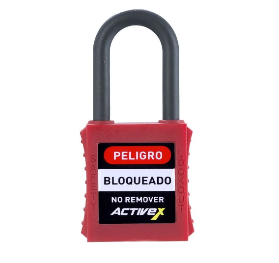 BLOQUEO Y ETIQUETADO "CANDADO DIELECTRICO MASTER LOCK 406 ROJO"