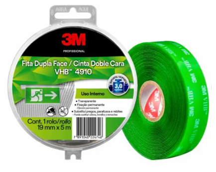 CINTA DOBLE CONTACTO #4910 INT 19MMX5MTS
