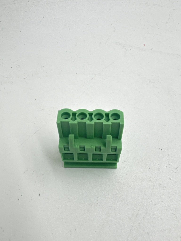 CONECTOR HEMBRA VERTICAL 4 POLOS PASO 5,08