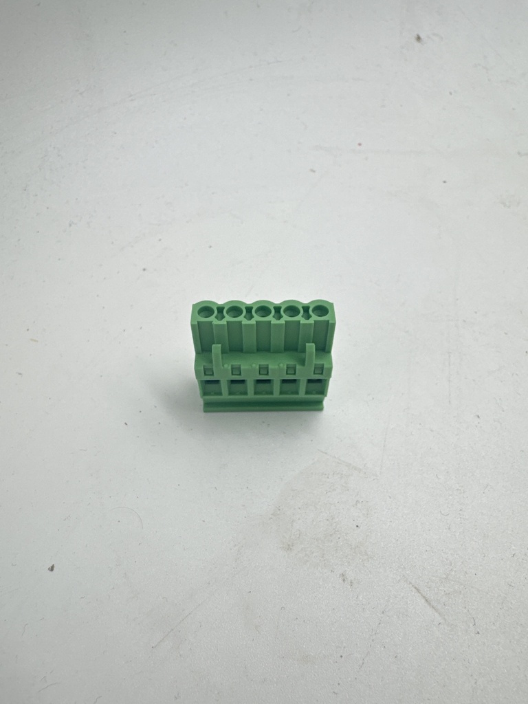 CONECTOR HEMBRA VERTICAL 5 POLOS PASO 5,08