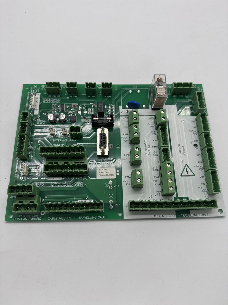 PLACA CIRCUITO DIST.C. CABINA CON TELESERVICIO 220V  