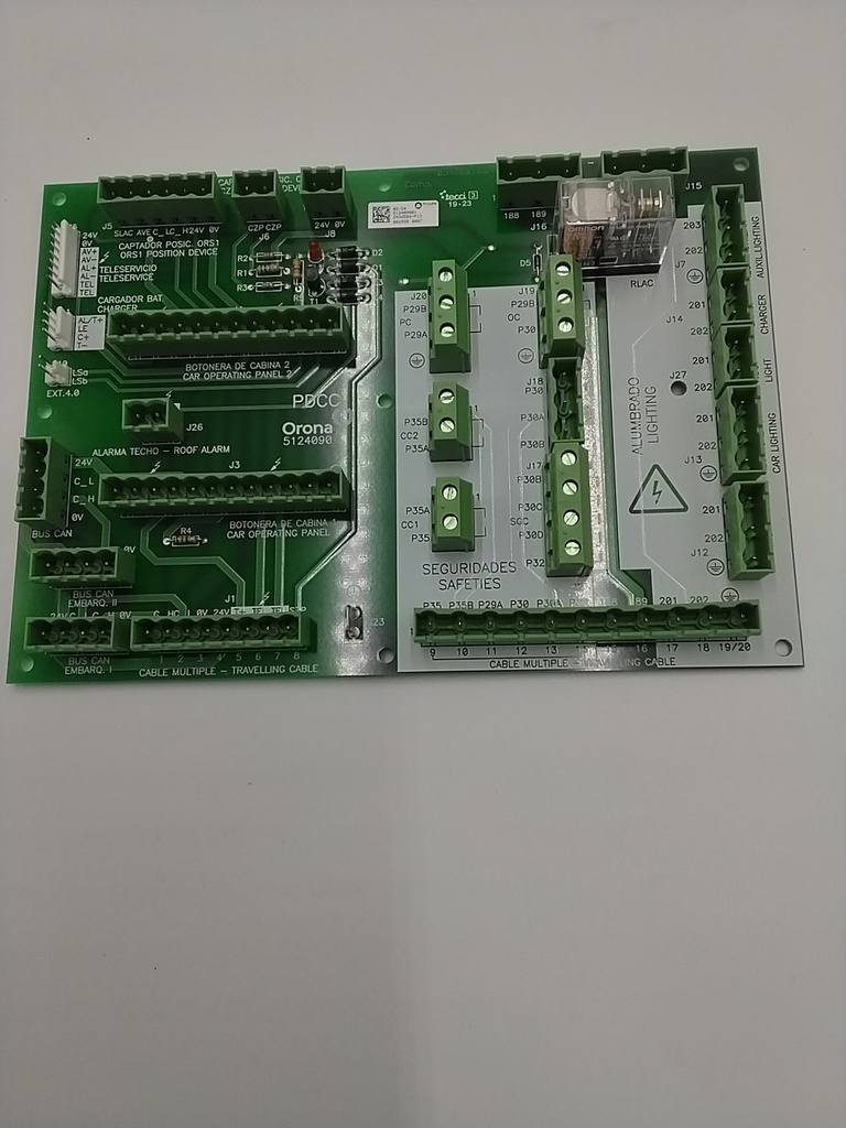 PLACA CIRCUITO DISTRIBUCION CUADRO CABINA. ARCA BASICO  