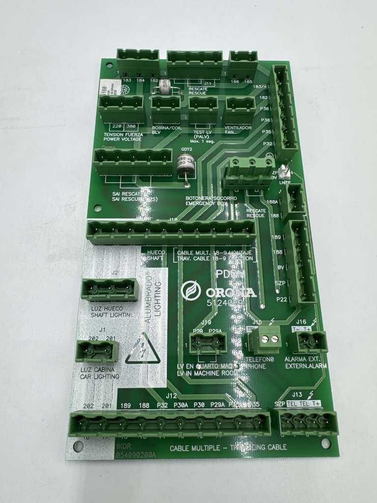 PLACA CIRCUITO DISTRIBUCION CUADRO MAN. ARCA BASICO M322  