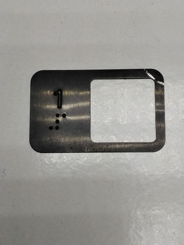 PLACA INSCRIPCION BRAILLE Nº 1 