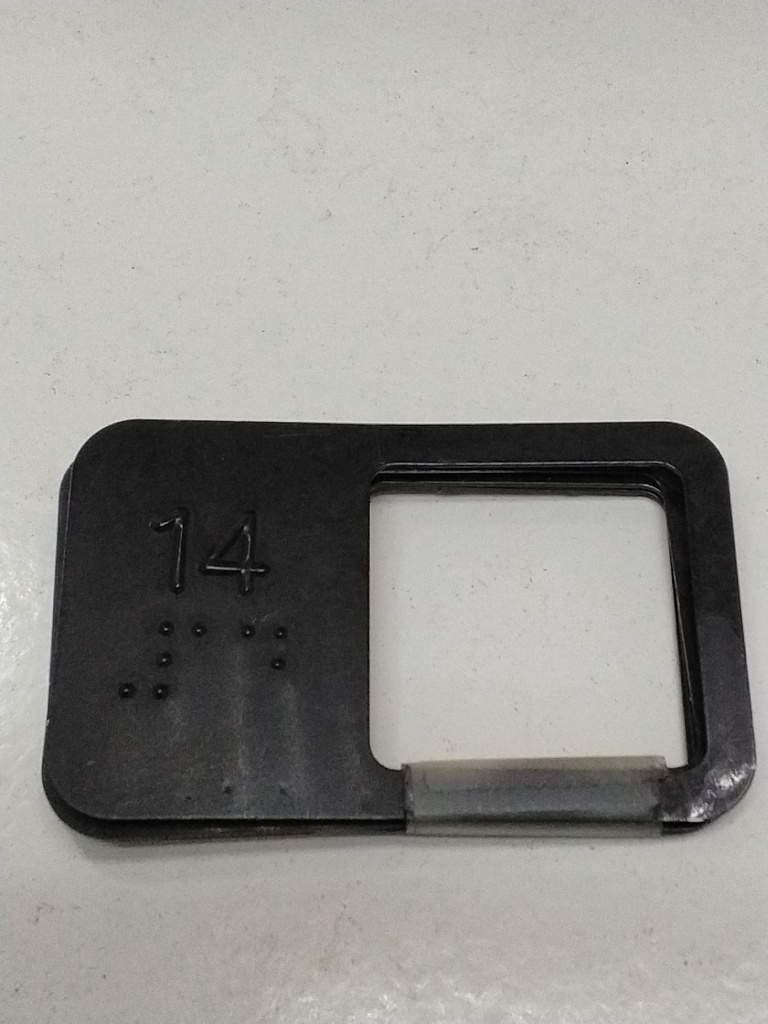 PLACA INSCRIPCION BRAILLE Nº 14 