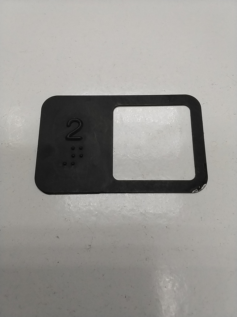 PLACA INSCRIPCION BRAILLE Nº 2 