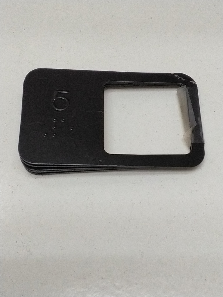 PLACA INSCRIPCION BRAILLE Nº 5 