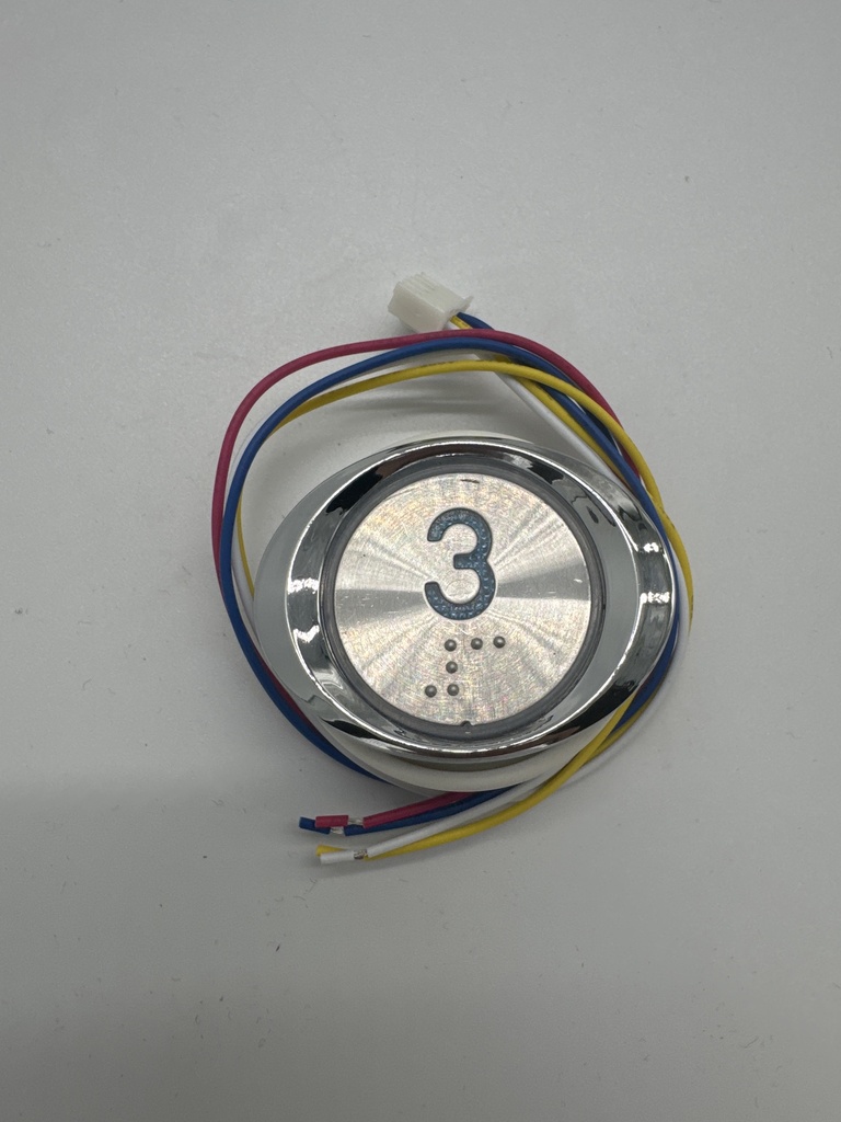 PULSADOR PB-123 LED AZUL 24V (PISO 3) OBRA: HOSJOSE   
