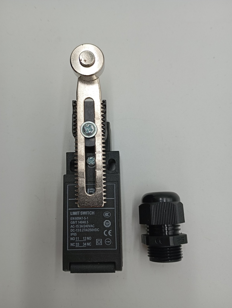 SWITCH FINAL DE CARRERA XZ-9308 BRAZO AJUSTABLE ROLD. 18MM (XURUI)(06.700.0B) (AA)   