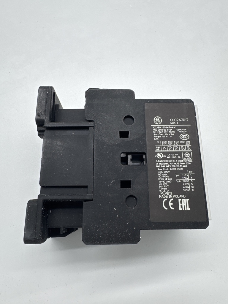 (DESCONTINUADO) CONTACTOR GENERAL ELECT. CL02A310TM3 (1 NO)(CC: 0325153) REEMPLAZADO POR: 8477005-1: IND O 8477006-1: ENCLAVADO