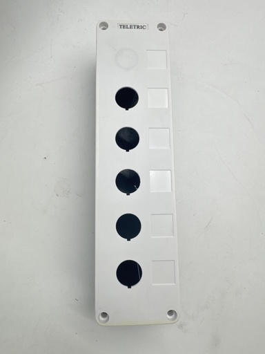 [500175005] BOTONERA PULSADORES (CAJA PLASTICA 5 PERFORACIONES B/N TELETRIC)