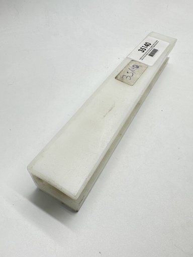 [35140] FABRICACION DE GUIA EN TECHNYL 235MM LARGO POR 35MM ANCHO POR 37MM ALTO PARA RIEL DE 16MM (POSTACEN L5)   