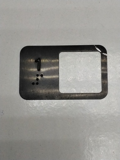 [6116808] PLACA INSCRIPCION BRAILLE Nº 1 