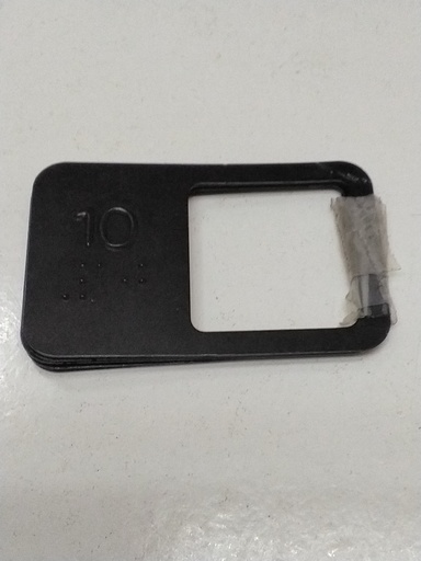 [6116817] PLACA INSCRIPCION BRAILLE Nº 10 