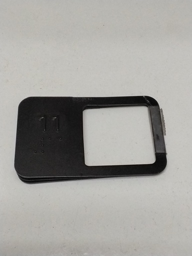 [6116818] PLACA INSCRIPCION BRAILLE Nº 11 