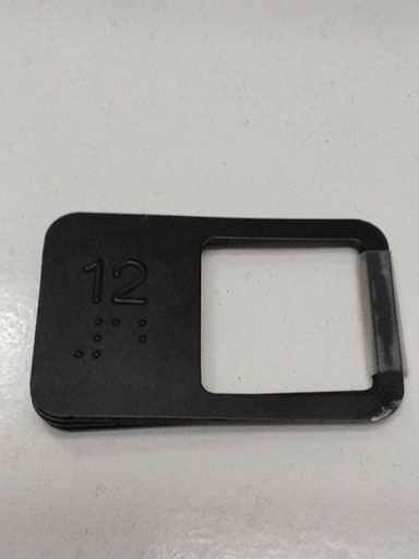 [6116819] PLACA INSCRIPCION BRAILLE Nº 12 