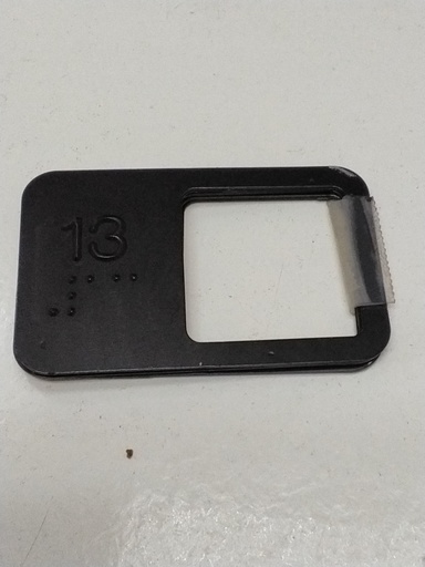 [6116820] PLACA INSCRIPCION BRAILLE Nº 13 