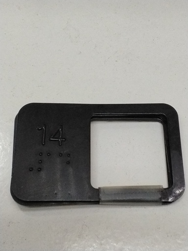 [6116821] PLACA INSCRIPCION BRAILLE Nº 14 