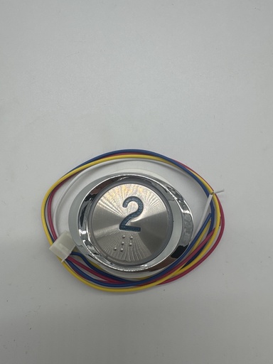 [PB-123B(2)] PULSADOR PB-123 LED AZUL 24V (PISO 2) OBRA: HOSJOSE   