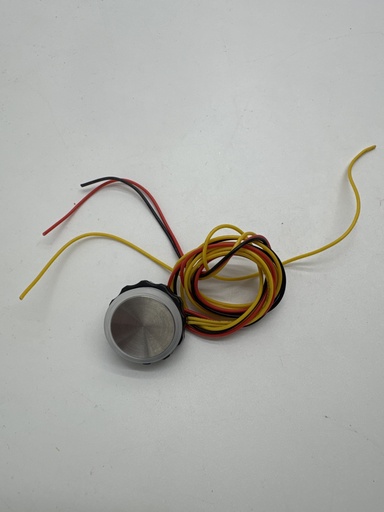 [923AA] PULSADOR OTIS XIZI ANILLO LUMINOSO ROJO INOX. (1201901) / CON CONECTOR   