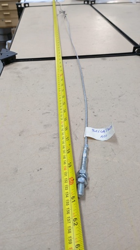 [FAB14702] PIOLA DE SINCRONIZACION DE PUERTA DE PISO (BELLATRES) / FABRICACION DE PIOLAS DE COMBINACION DE 3mm DIAMETRO POR 1550mm LARGO CON TOPE DE ACERO Y TERMINAL M8x80mm LARGO